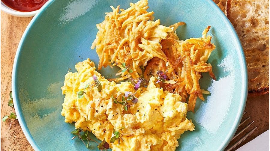Breakfast Scramble with Sweet Potato Hash