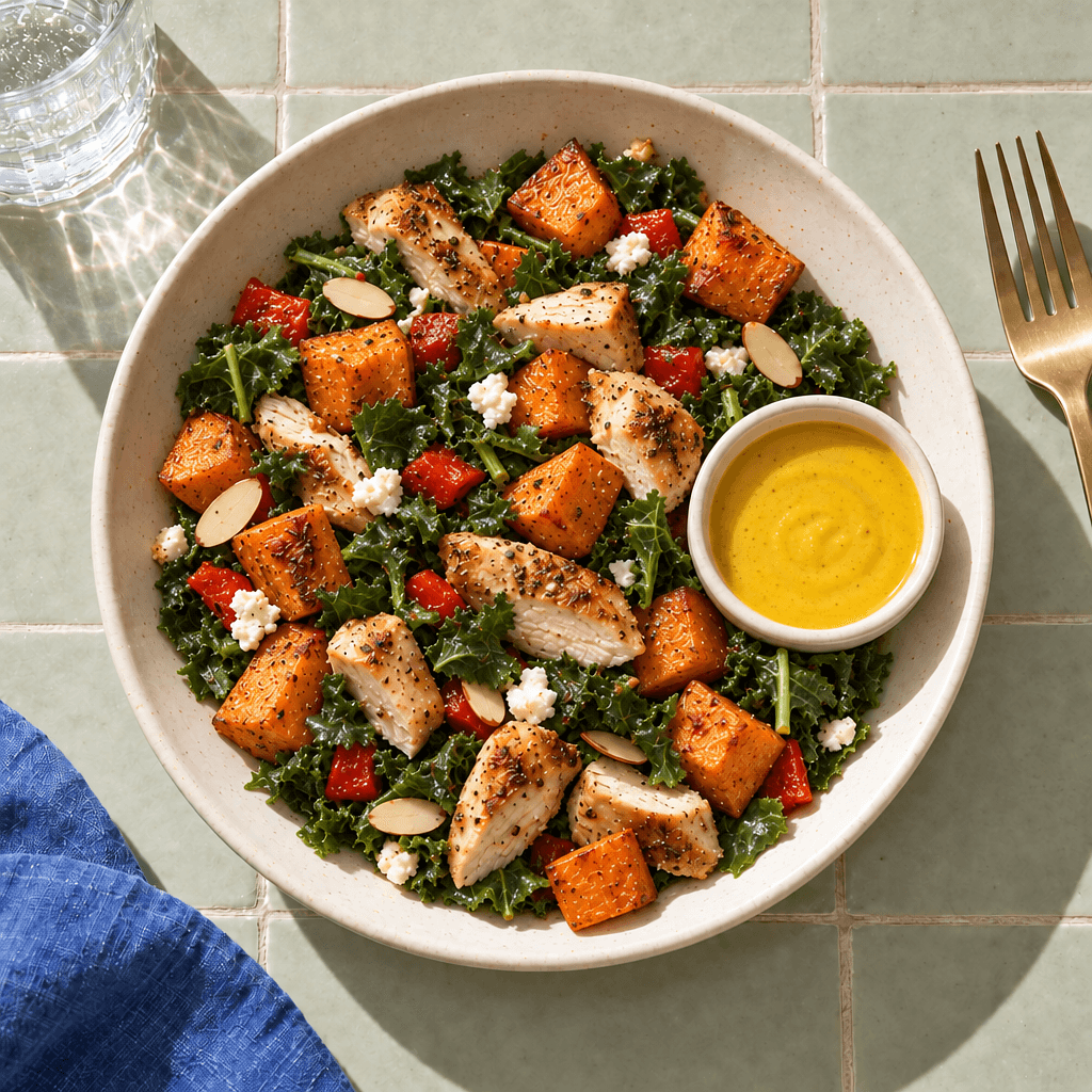 Honey Mustard Chicken & Sweet Potato Bowl