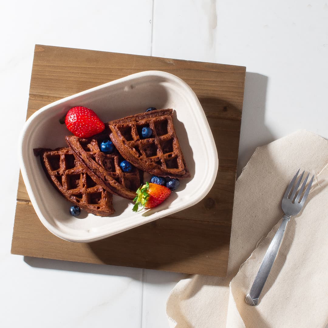 Chocolate & Maple Berry Waffles