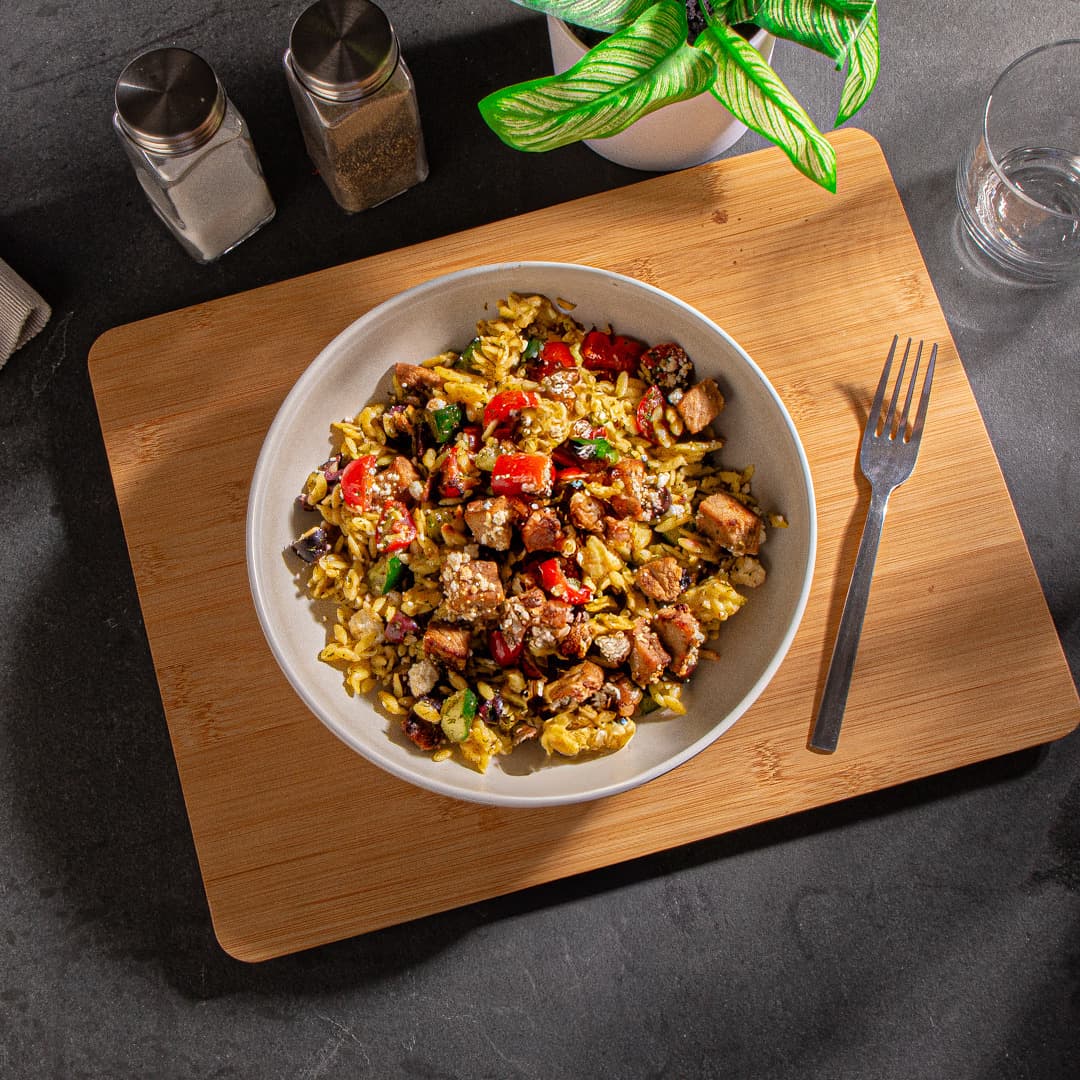 Grilled Chicken and Orzo Salad