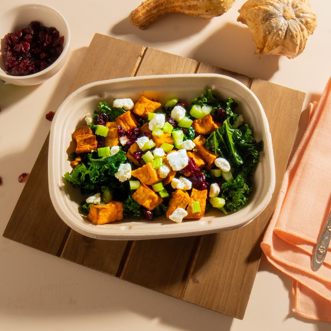 Harvest Kale and Sweet Potato Salad