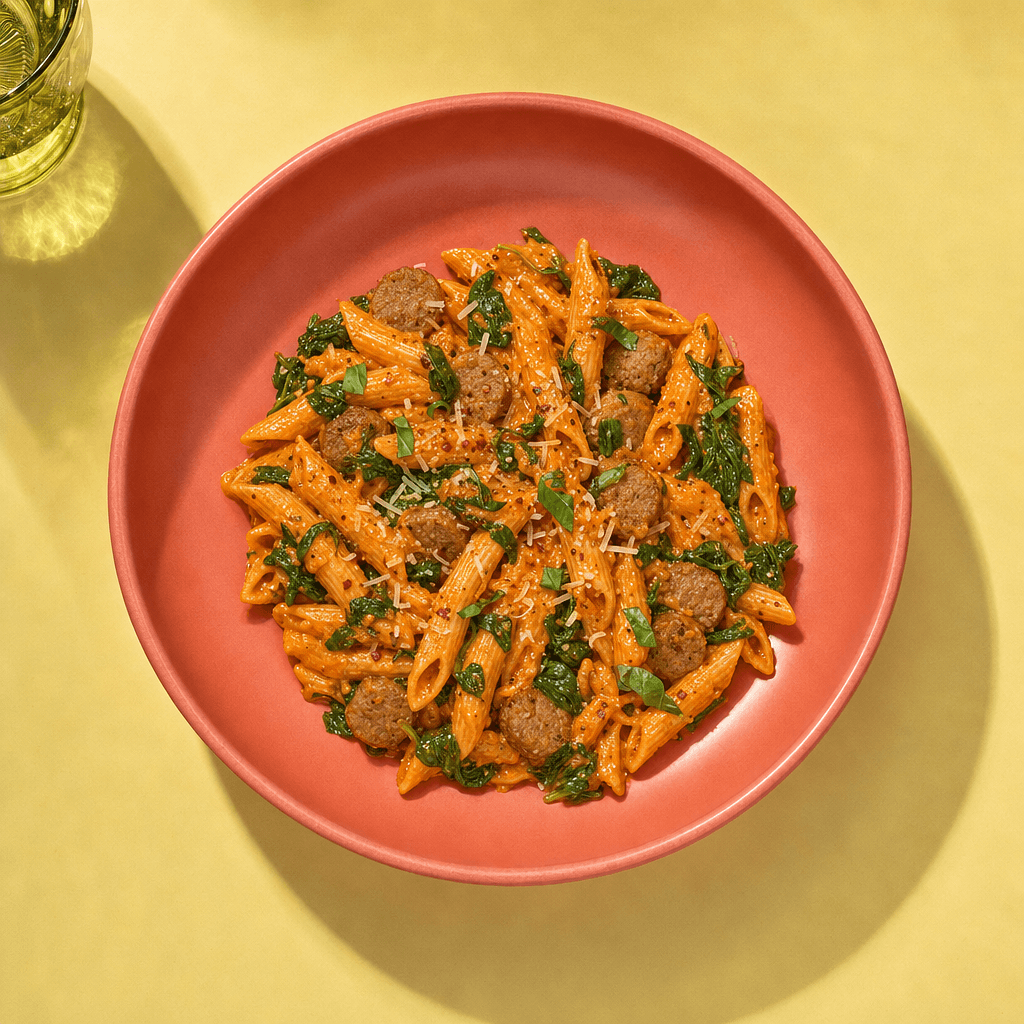 Pasta with Vodka Sauce and Sausage