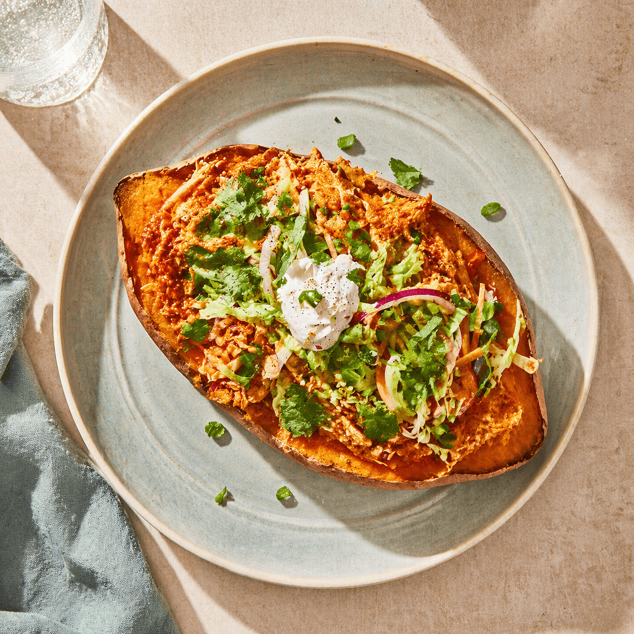 Enchilada Stuffed Sweet Potato