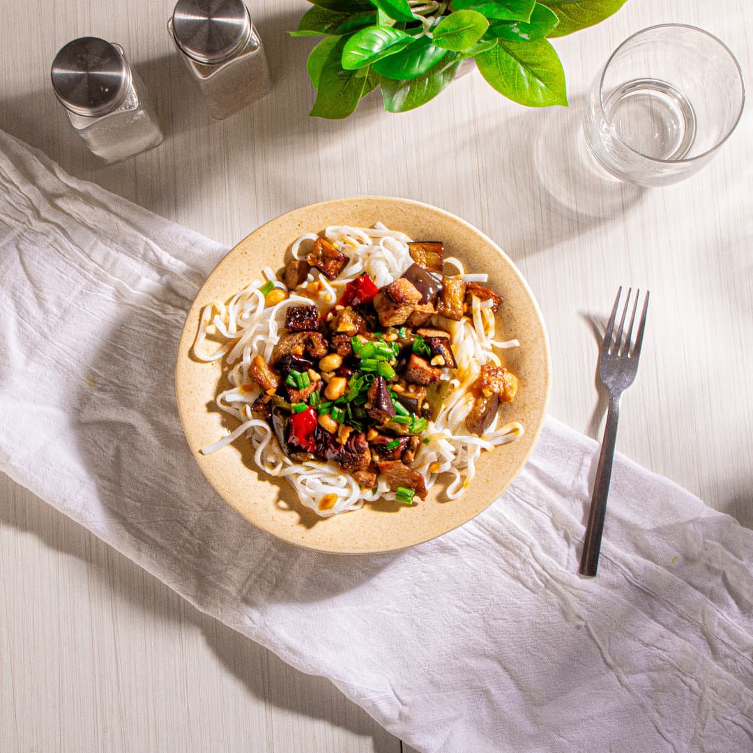 Mushroom and Eggplant Stir Fry