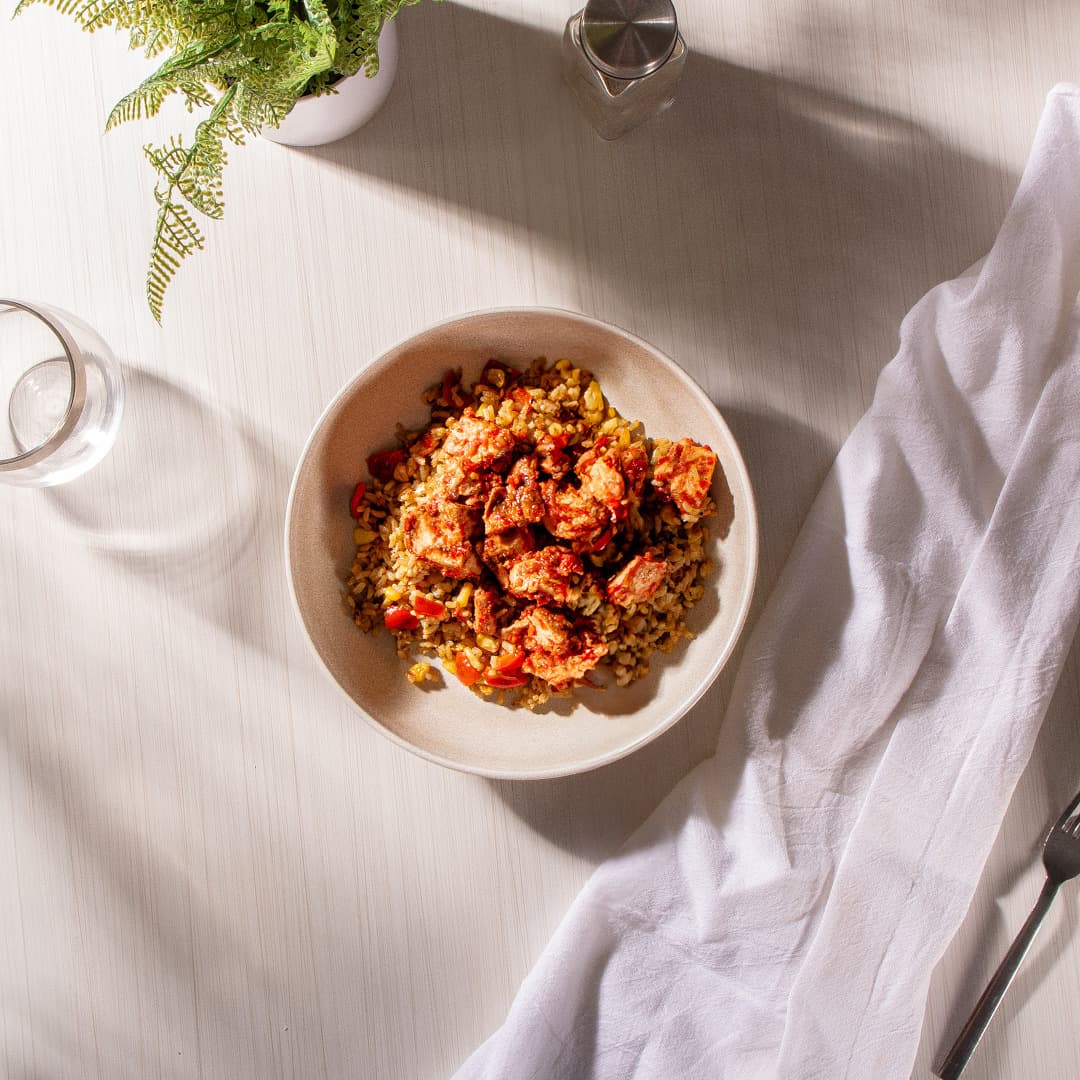 Portuguese Style Chicken and Rice Bowl