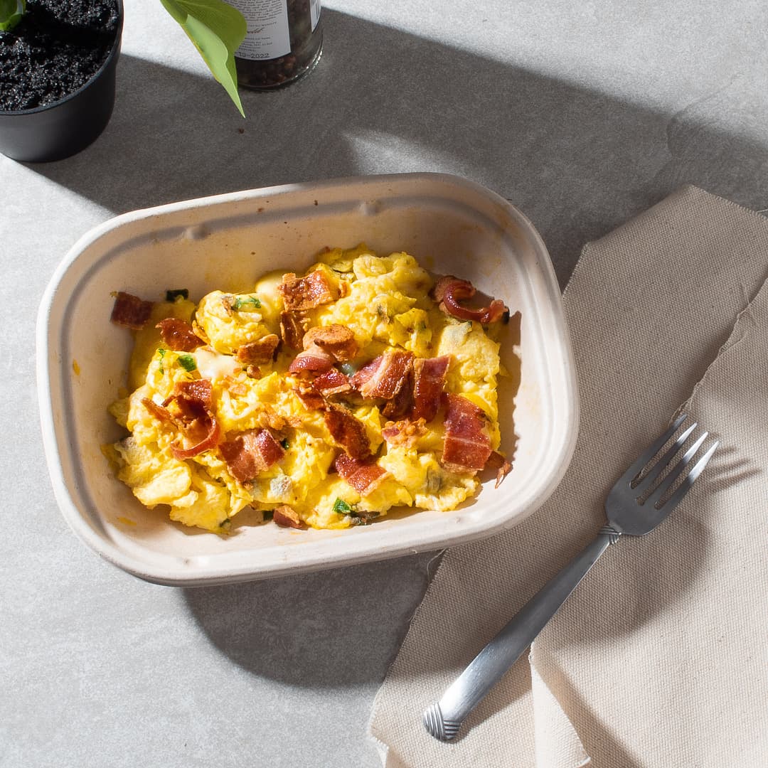Scrambled Eggs with Halloumi Cheese