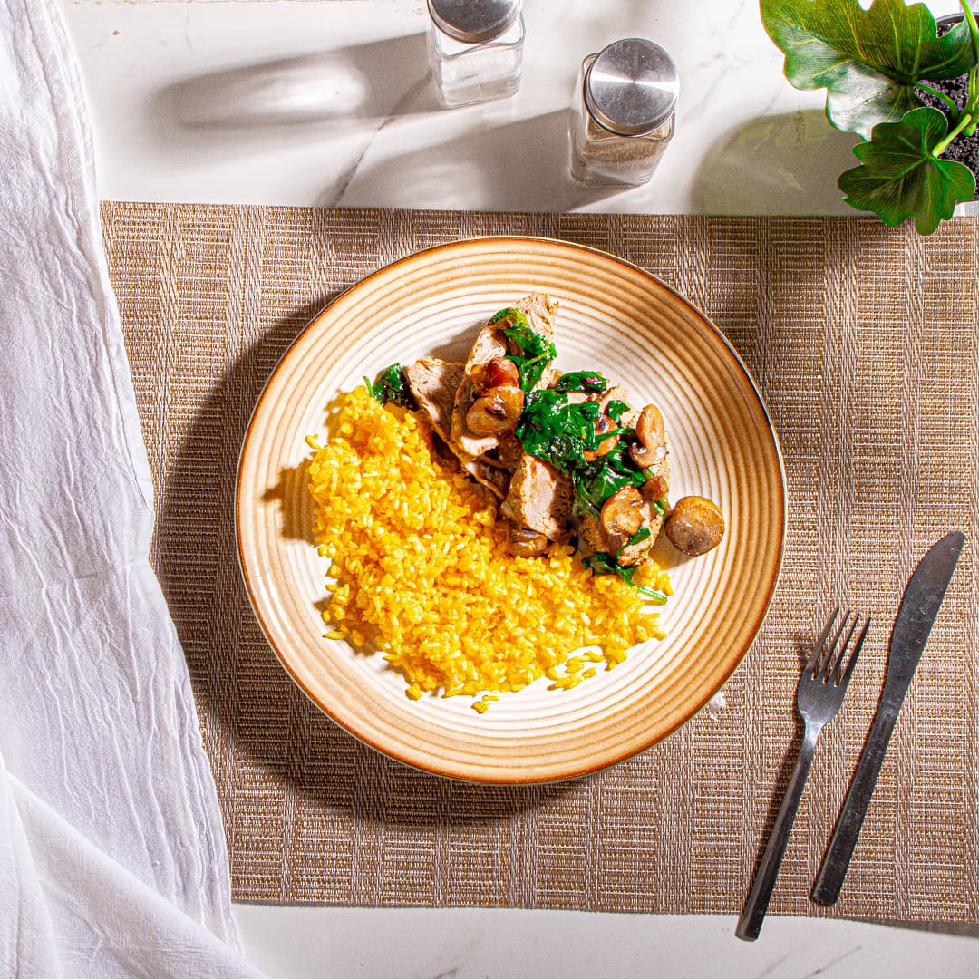 Mushroom Spinach and Gruyere Pork Tenderloin