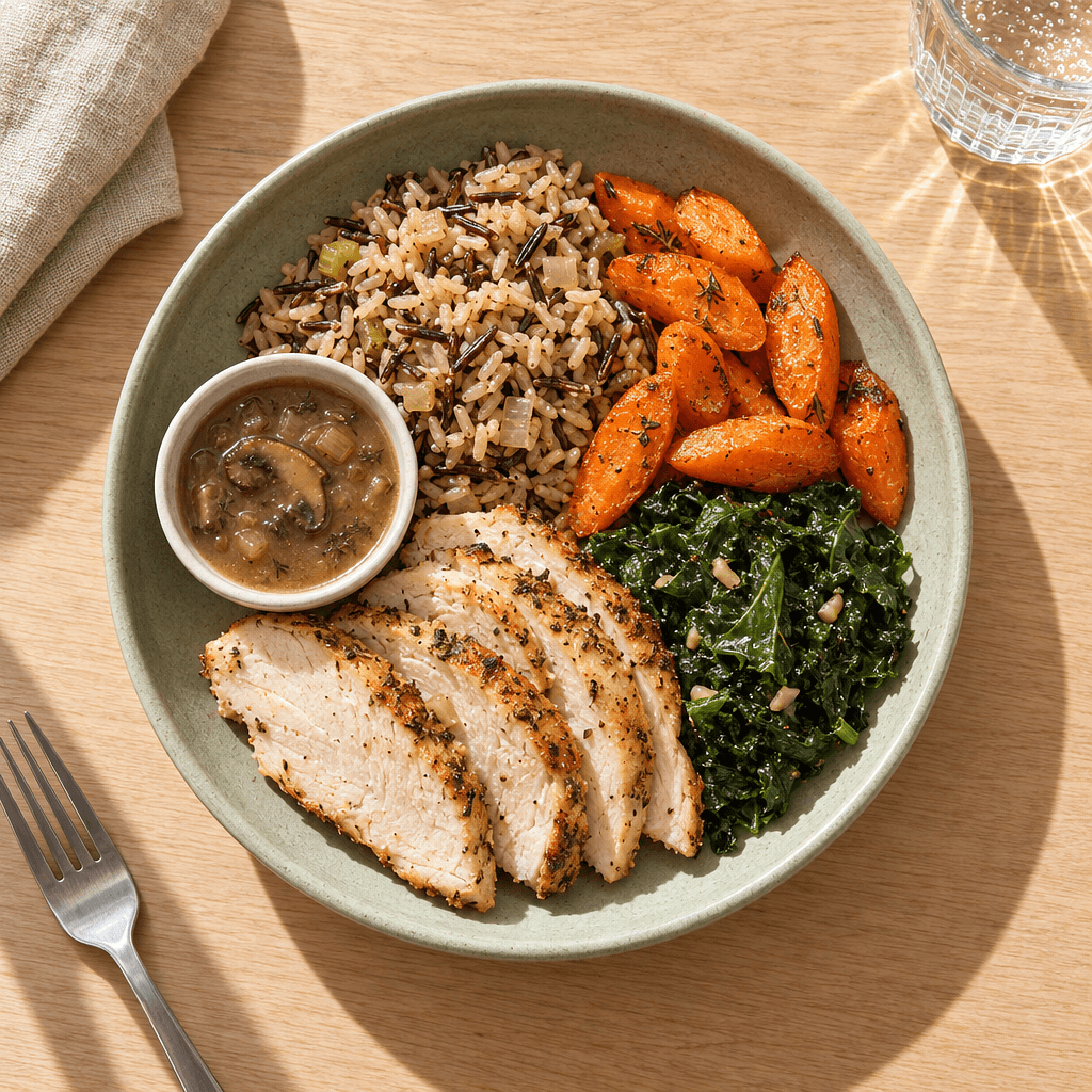 Mushroom & Thyme Roasted Turkey Bowl