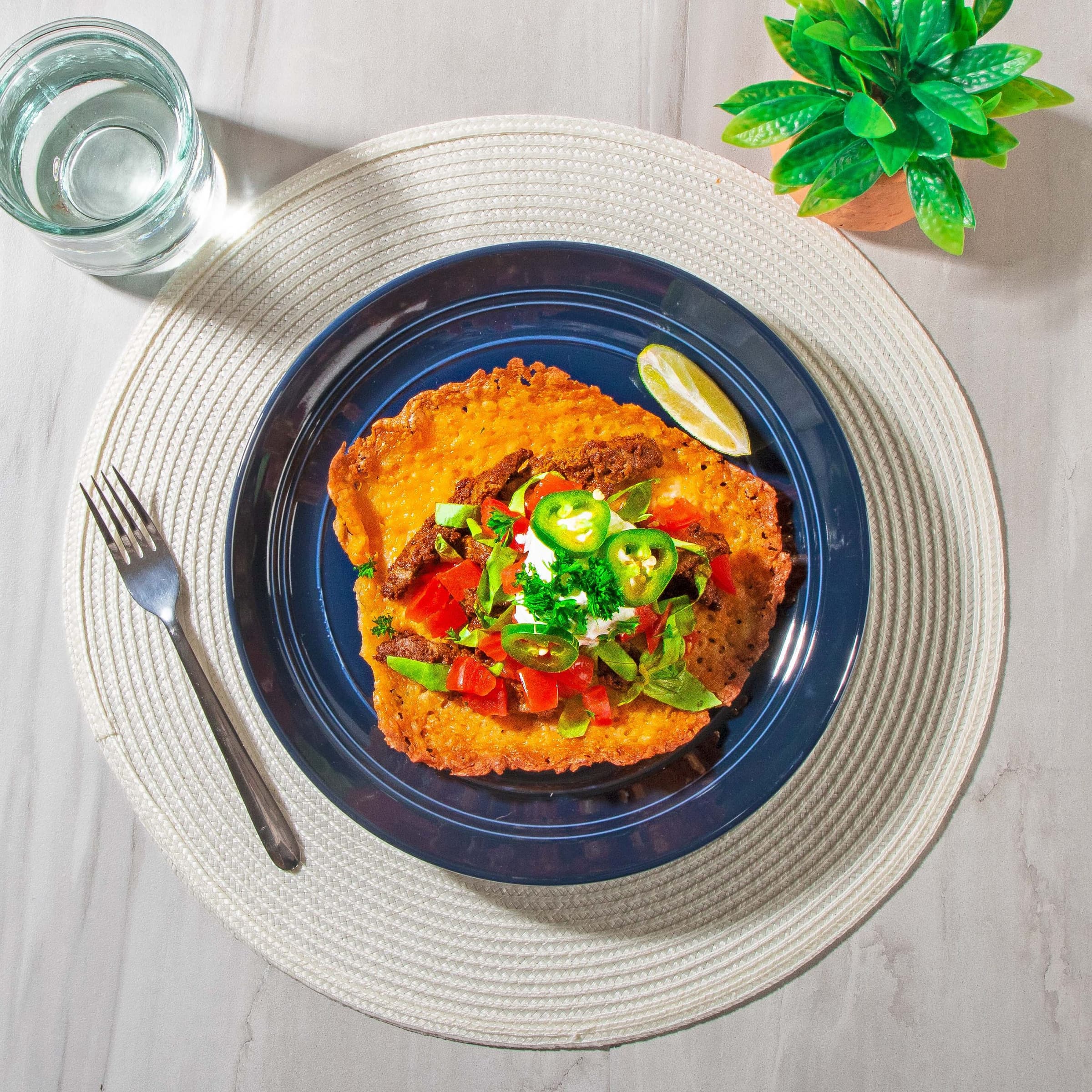 Cheese Shell Steak Taco