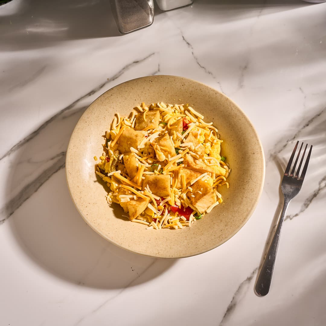 Spicy Potato Egg Scramble