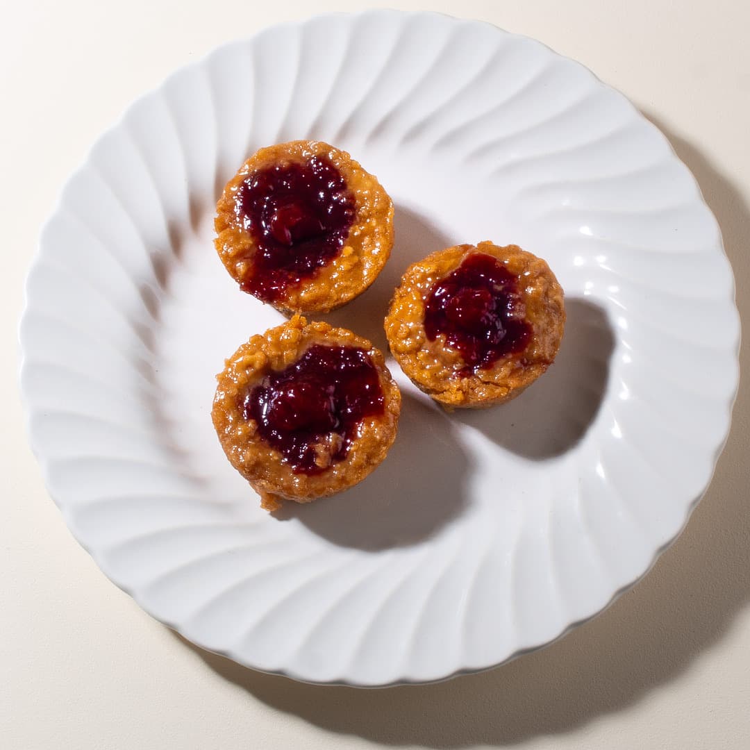 Strawberry Kissed Almond Butter Muffins