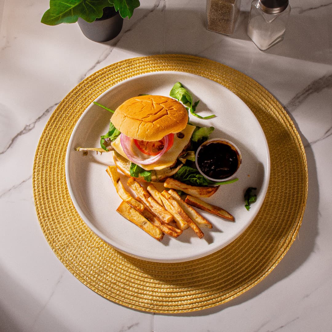 Mushroom Swiss Burger