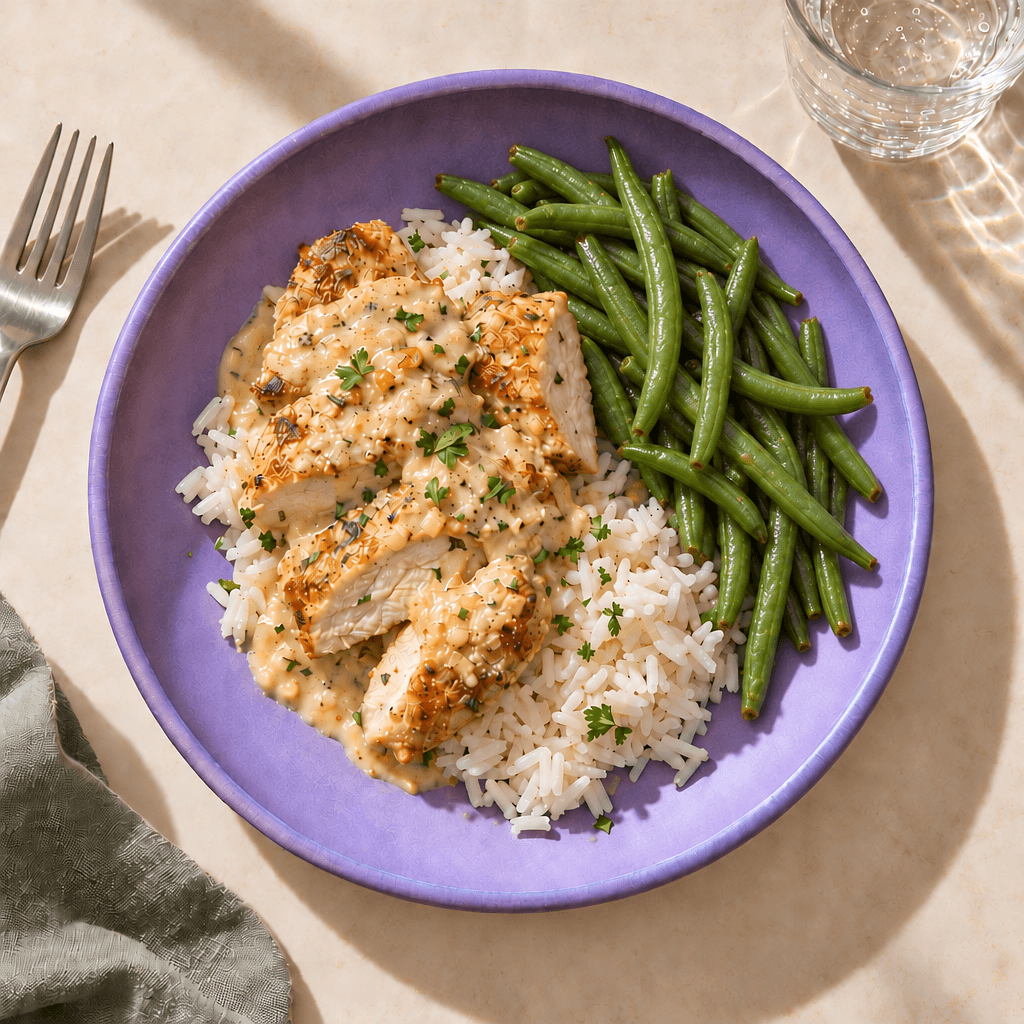 Creamy Lemon Chicken and Rice