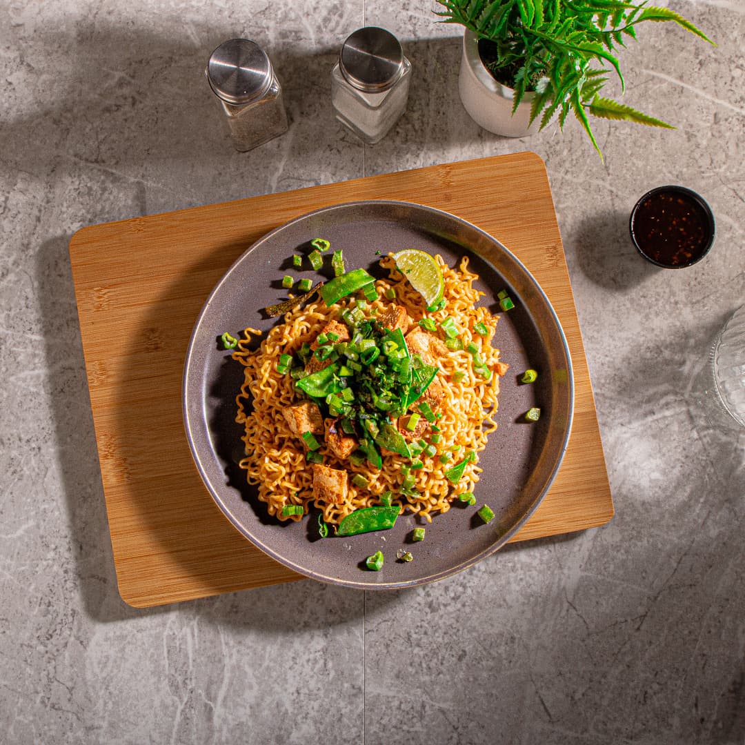 Sesame Garlic Chicken Noodles