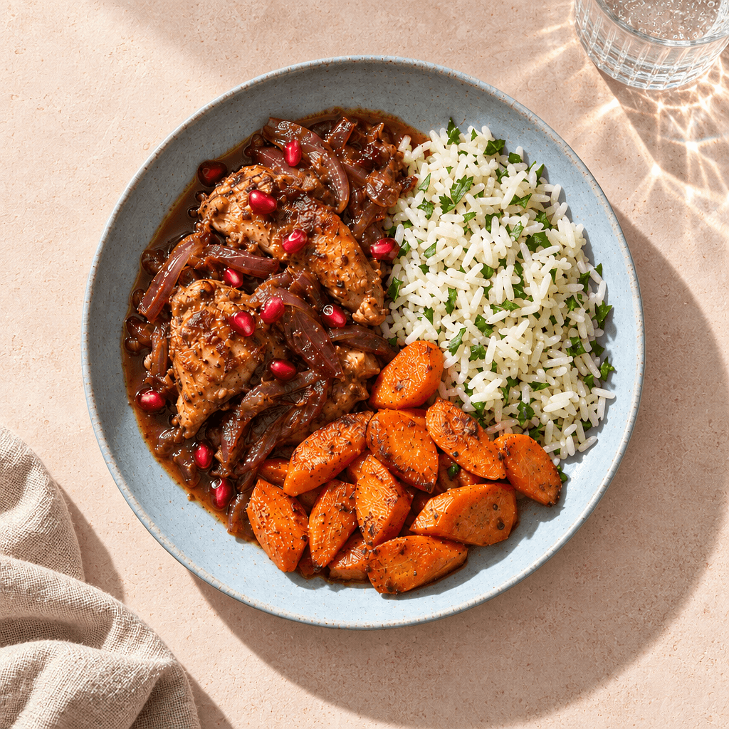 Pomegranate-Spiced Chicken Thighs