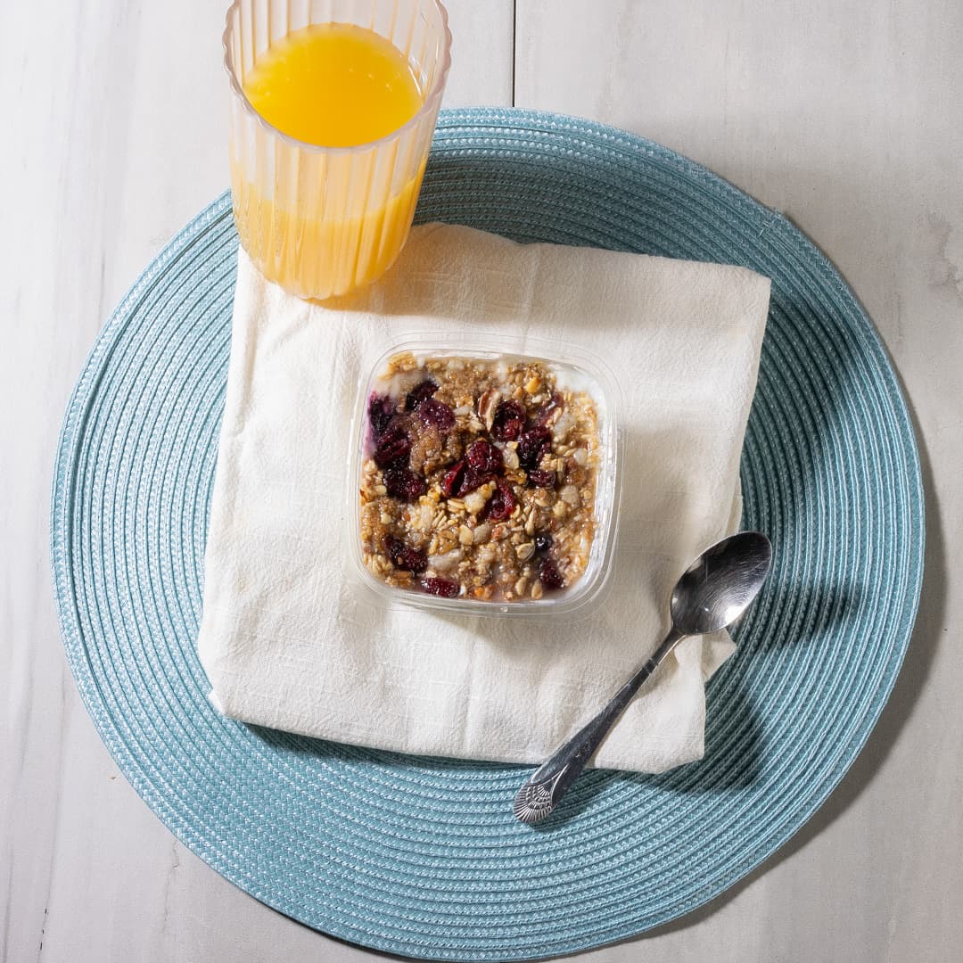Homemade Orange Cranberry Granola Parfait