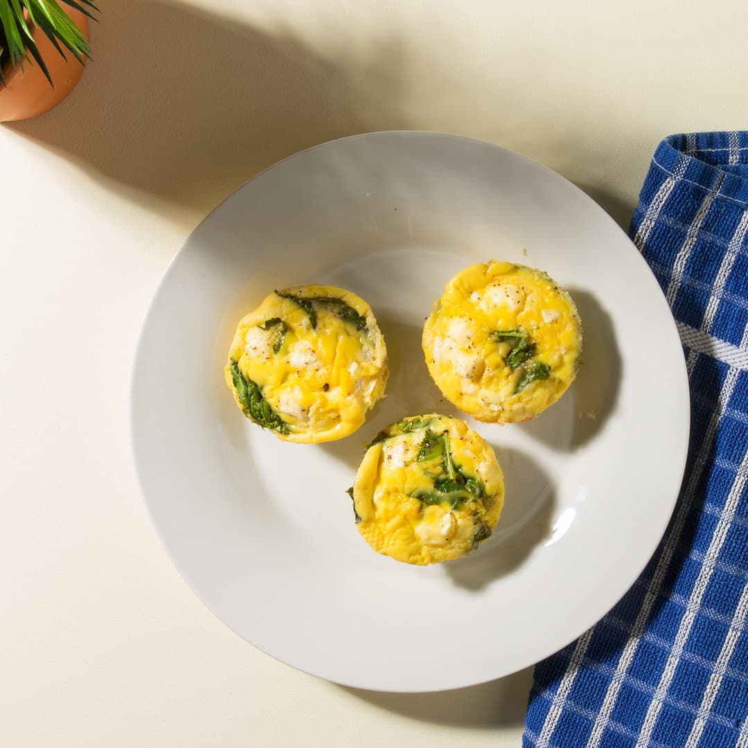 Spinach and Feta Egg Cups