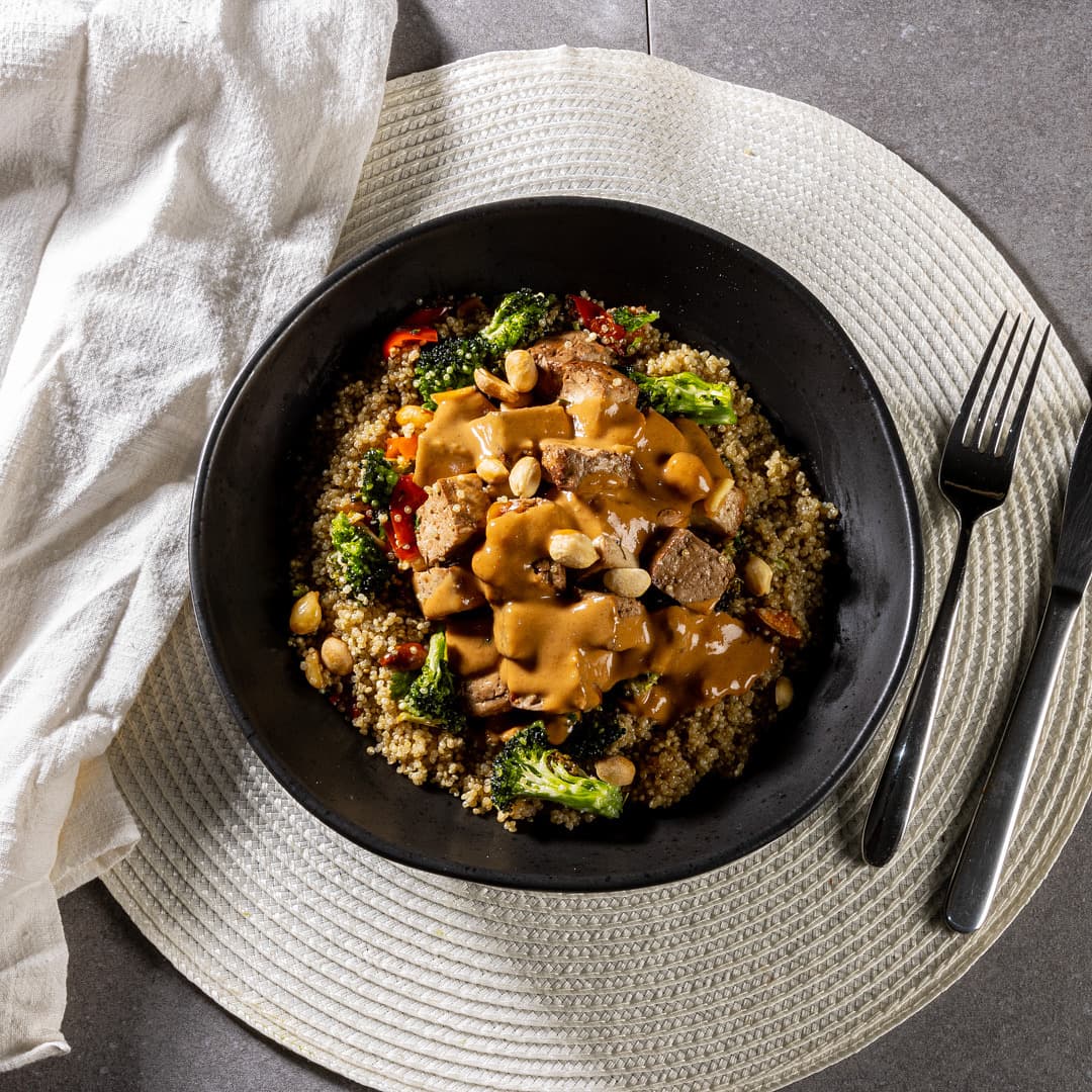 Peanut Tofu Bowl