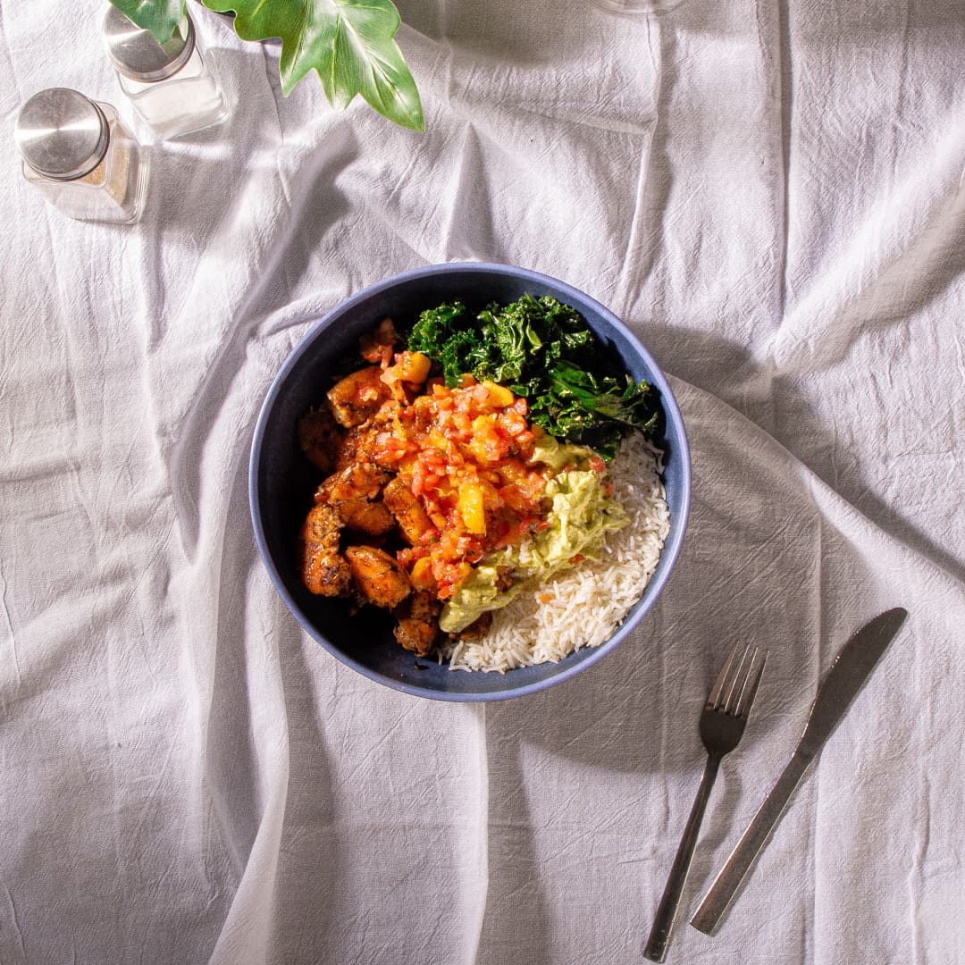 Spicy Shrimp Taco Bowl