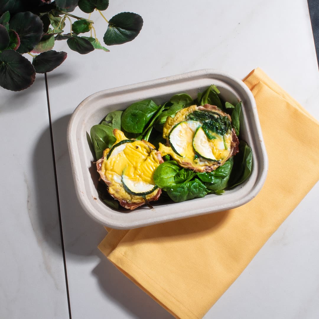 Zucchini Prosciutto Egg Muffins