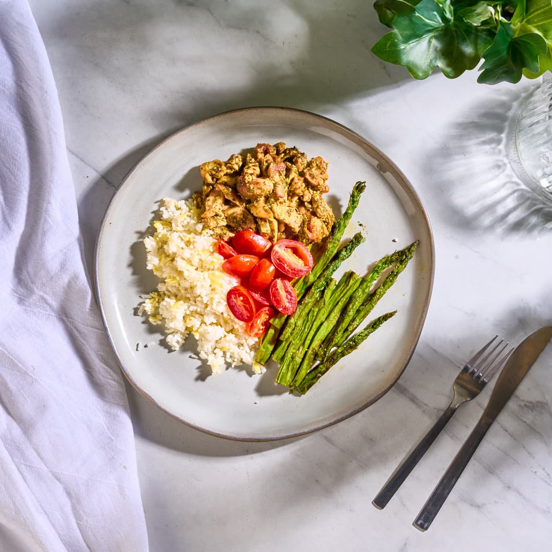 Pesto Chicken with Tomatoes