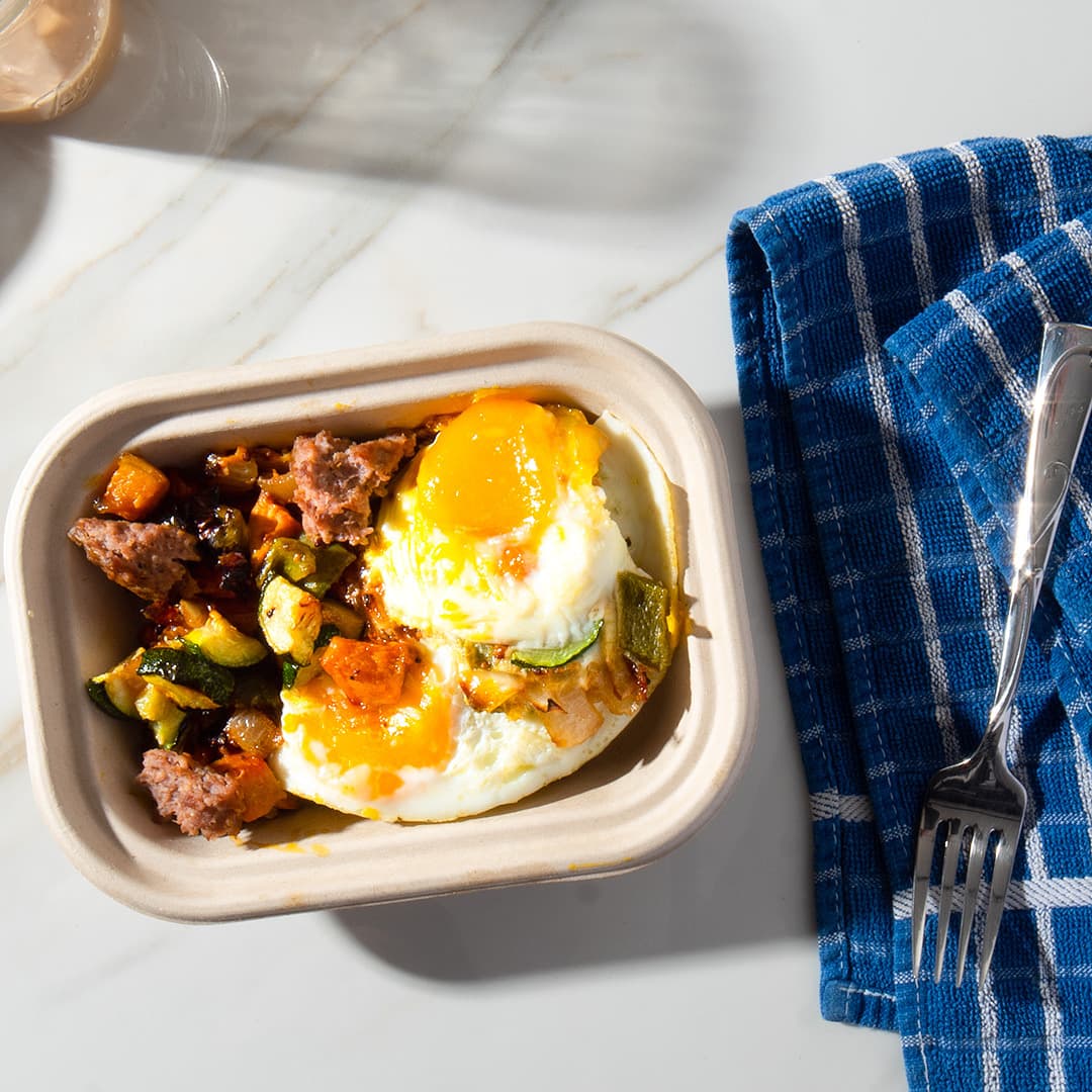 Sausage and Garden Skillet