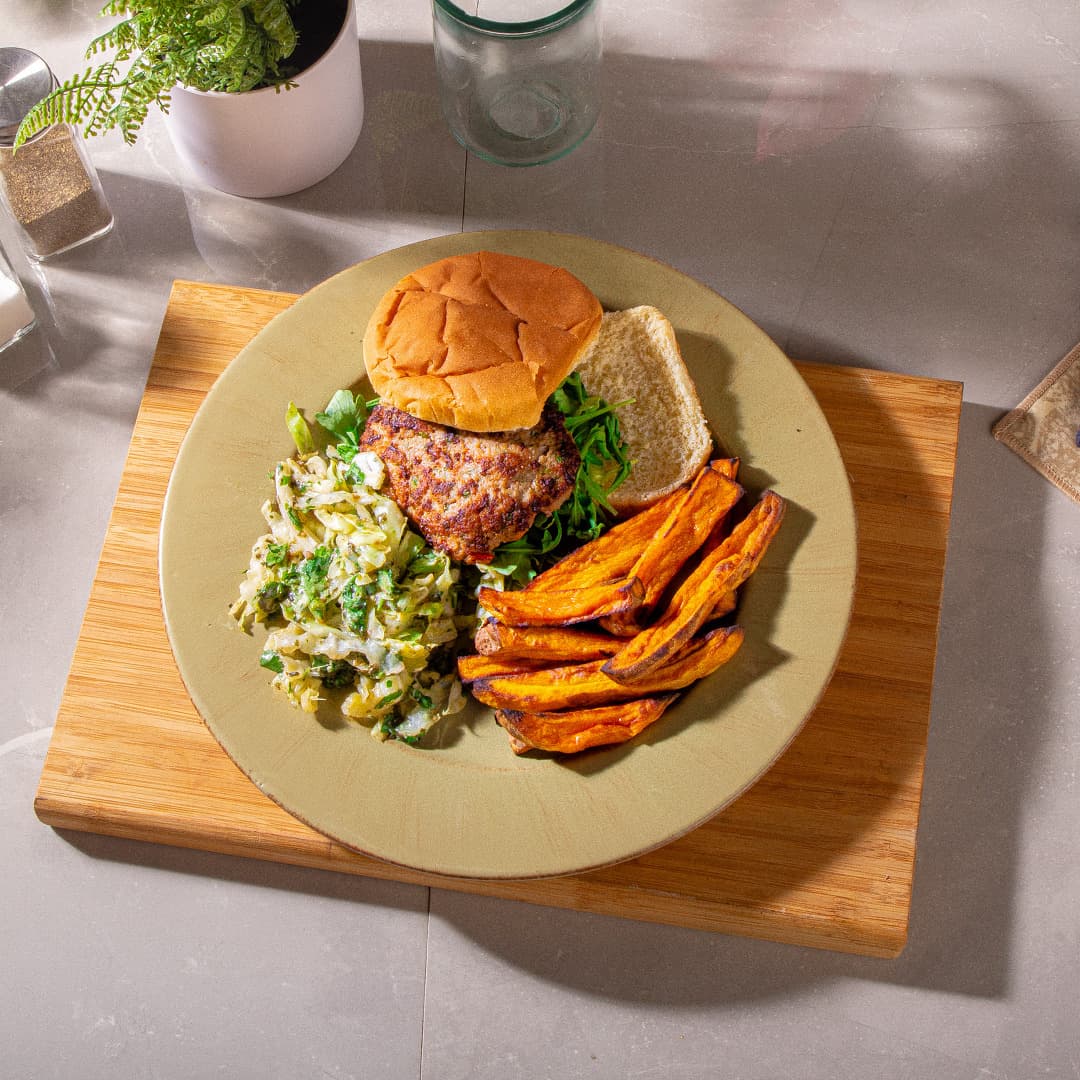 Veggie Infused Turkey Burger