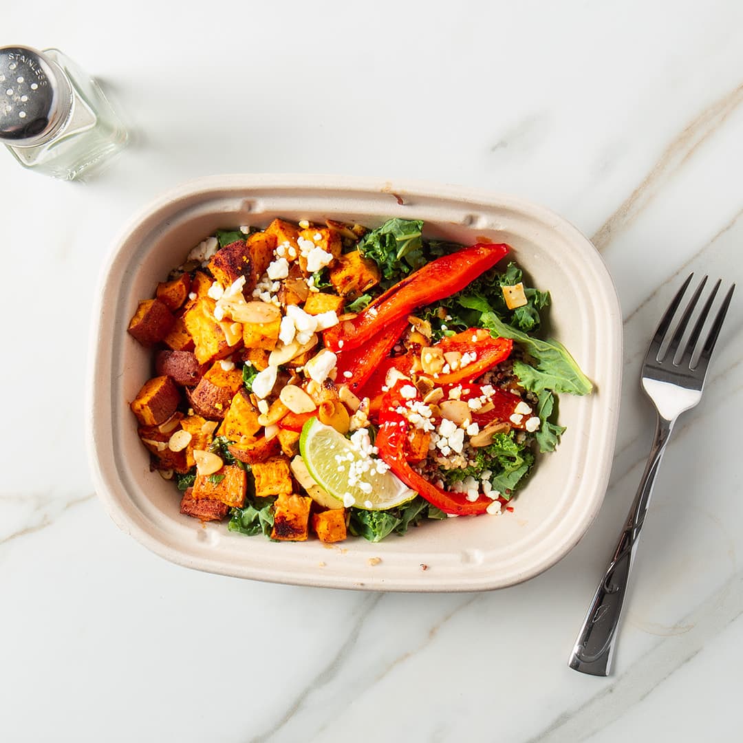 Zesty Kale Sweet Potato Bowl