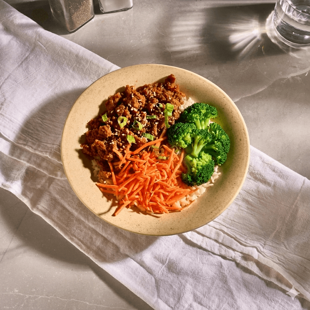 Korean Ground Turkey Bowl