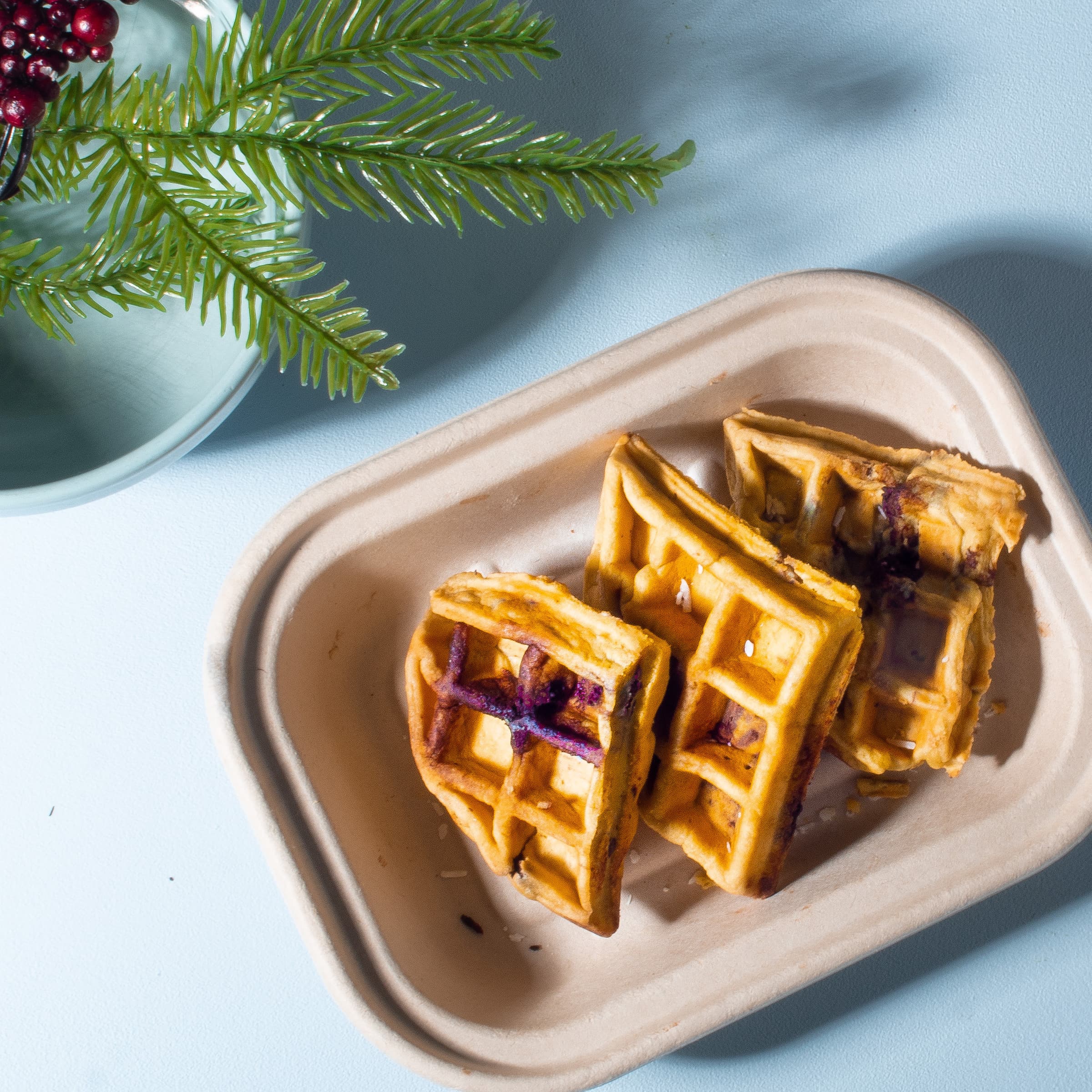 Chocolate Chip Protein Waffles