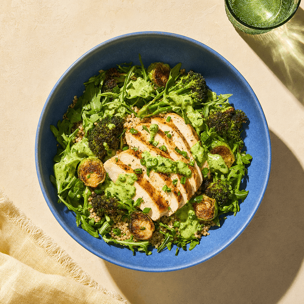 Green Goddess Quinoa Bowl with Chicken