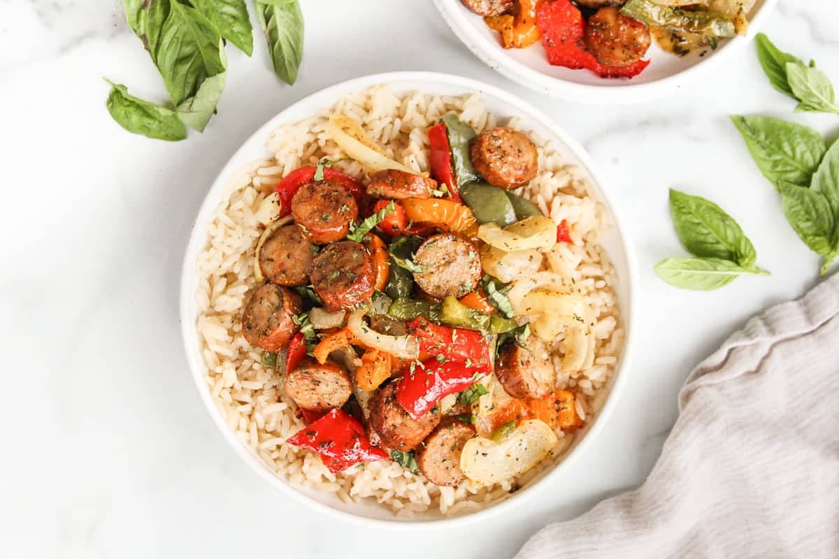 Sausage Pepper Onion Bowl