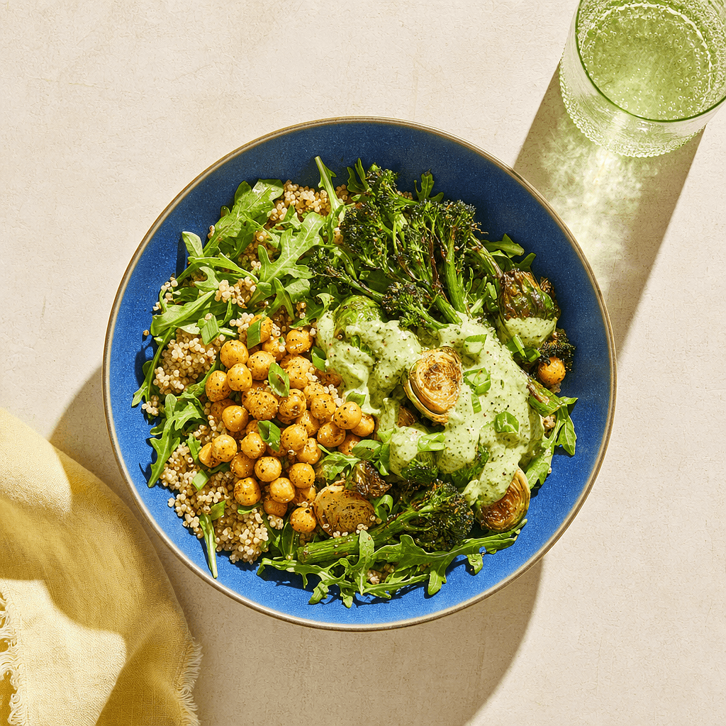 Vegetarian Green Goddess Quinoa Bowl