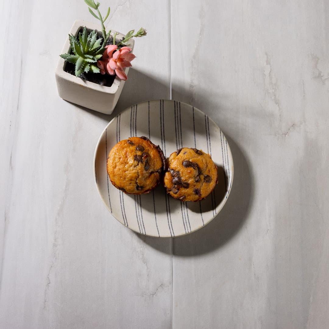 Whole Wheat Protein Chocolate Chip Muffins