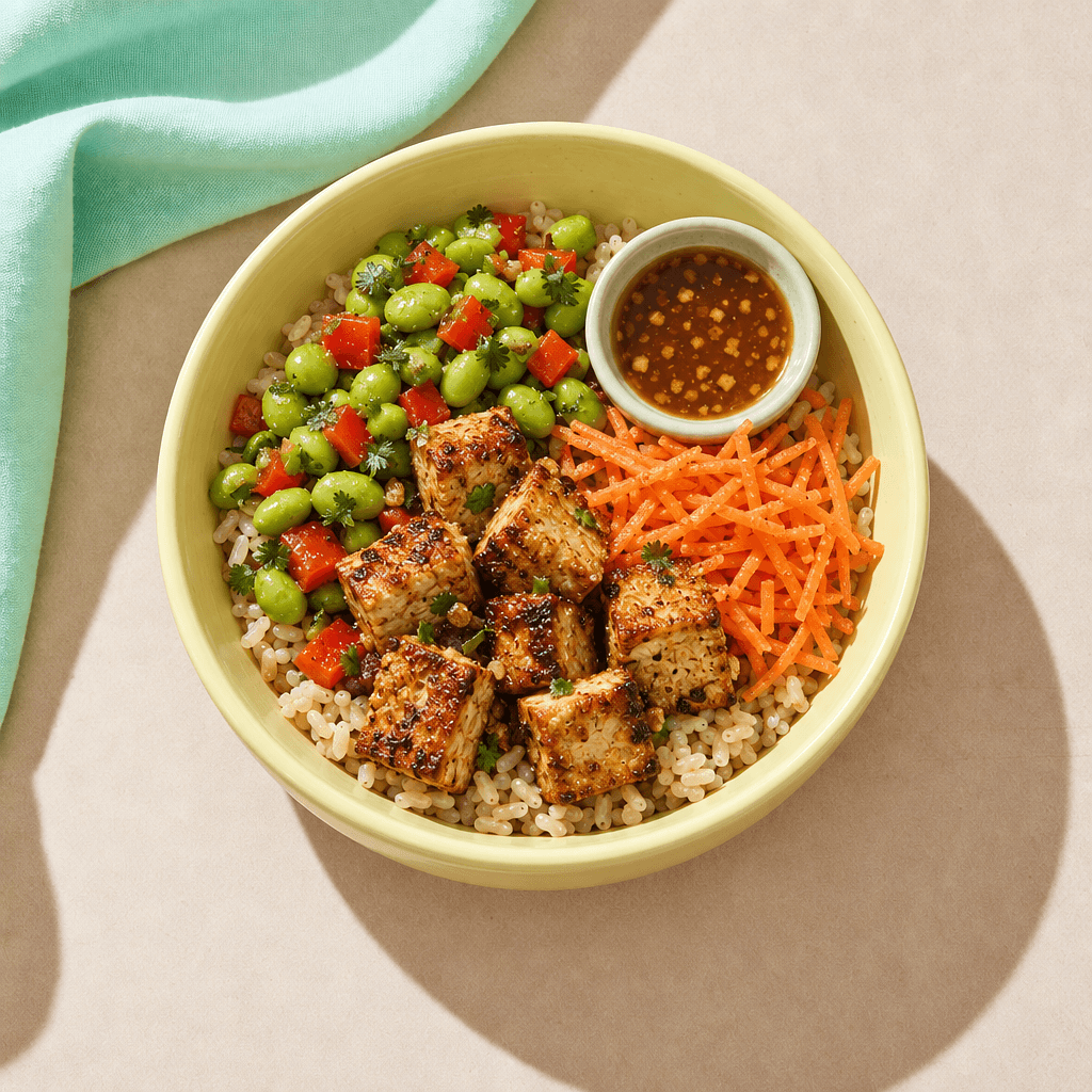 BBQ Tofu Ginger Bowl