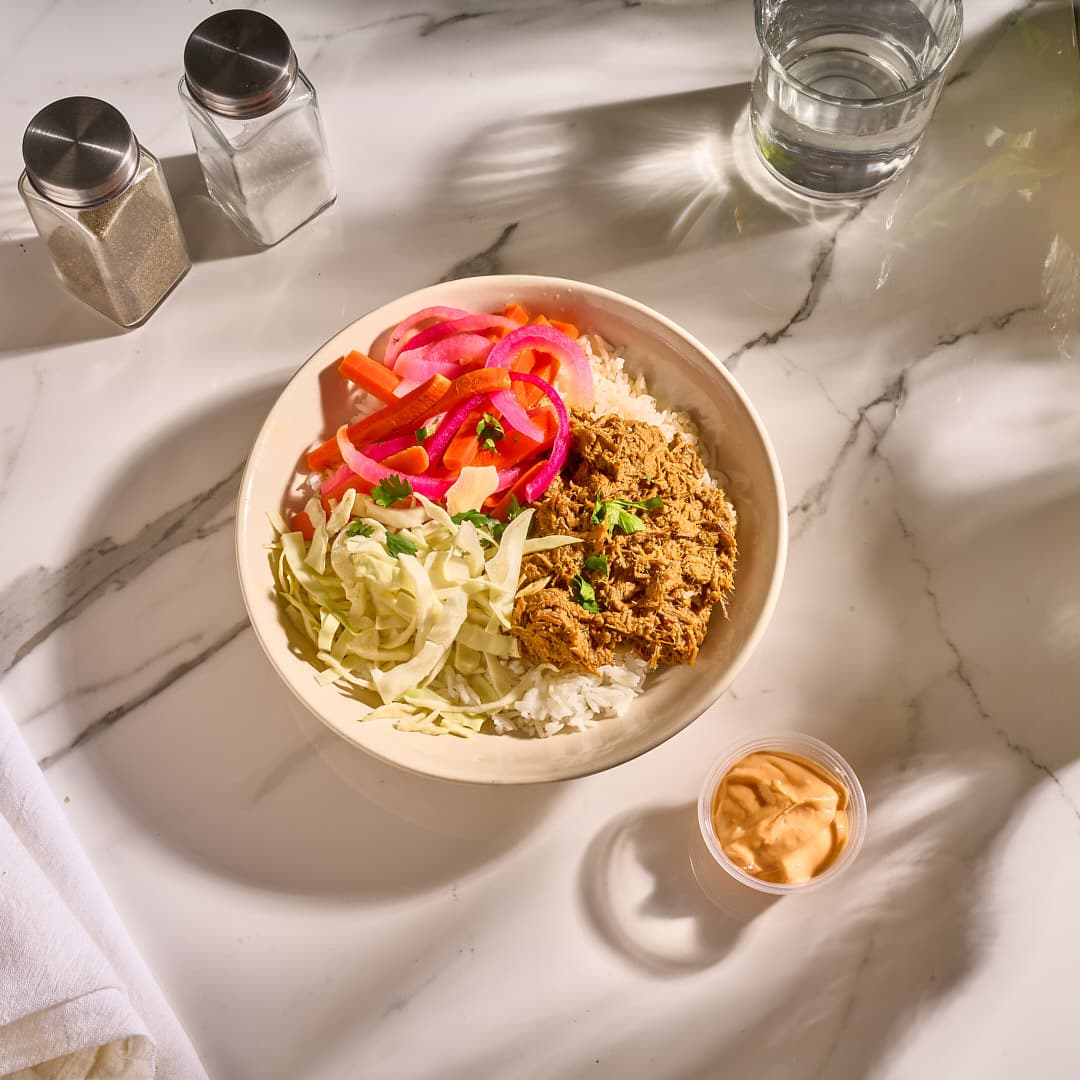 Lemongrass Shredded Pork Bowls