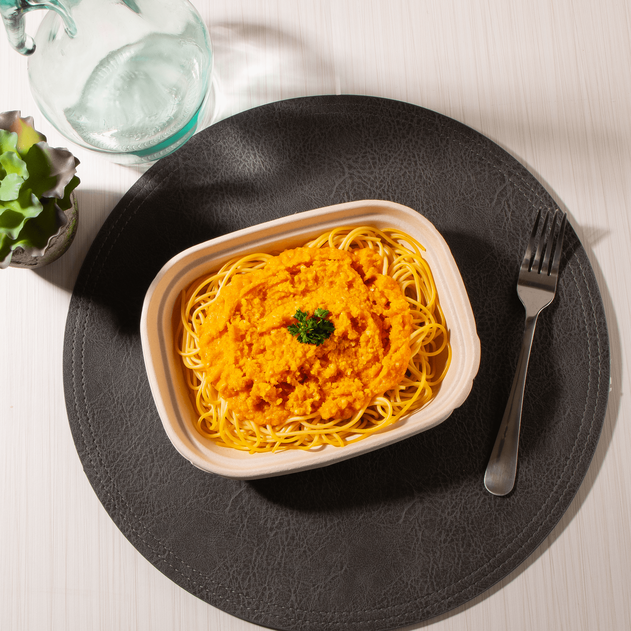 Spaghetti with Creamy Butternut Sauce