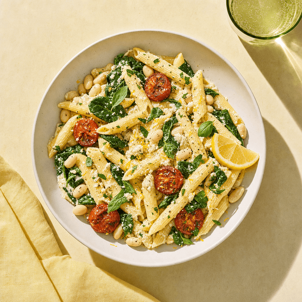 Vegetarian Lemon Ricotta Pasta
