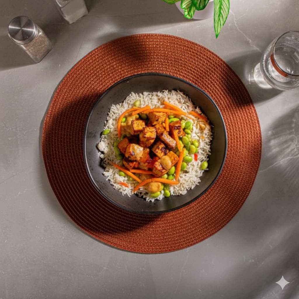 BBQ Tofu Ginger Bowl