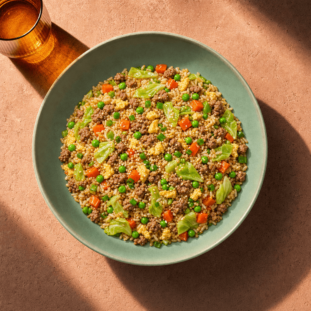 Garlicky Fried Rice and Crispy Pork