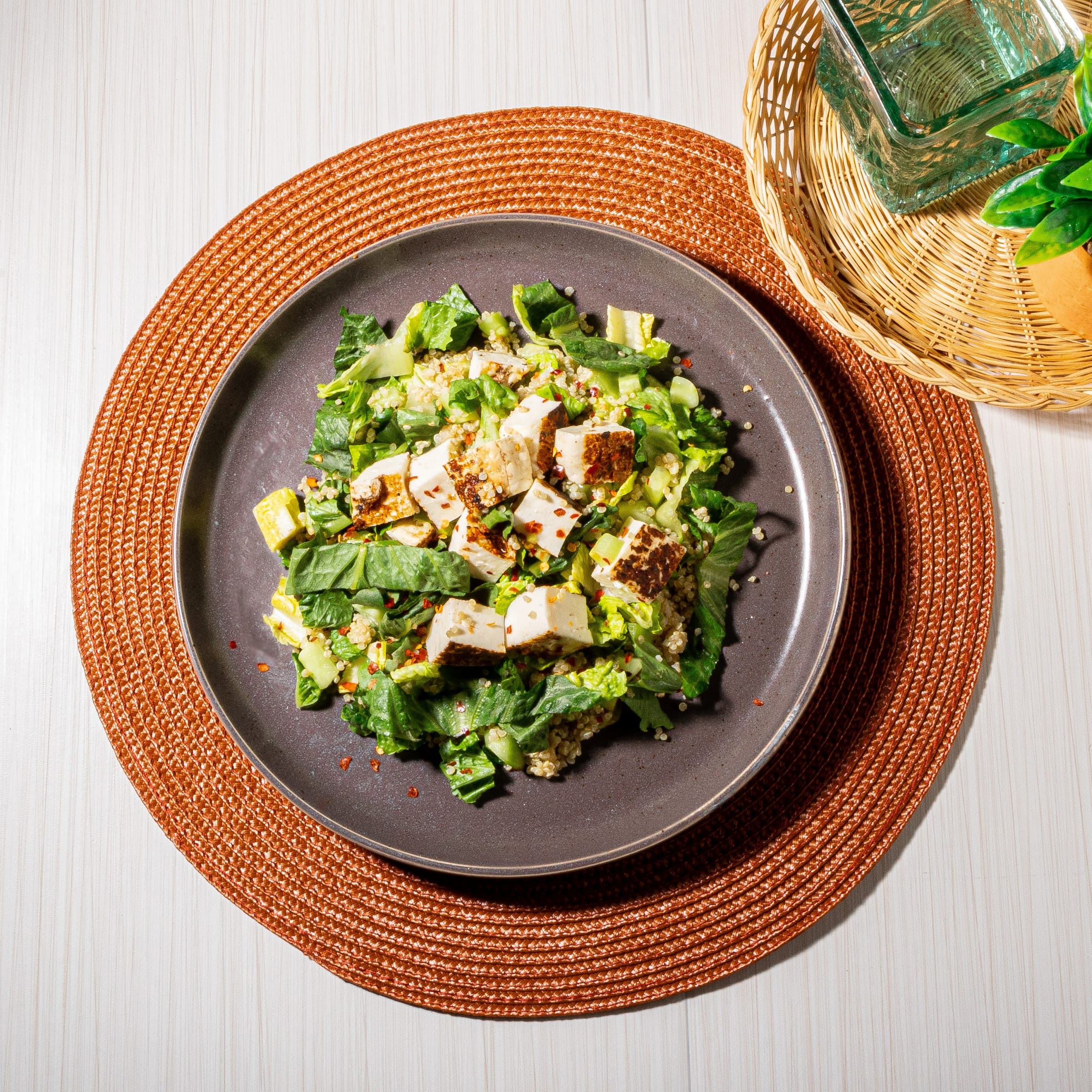 Grilled Halloumi and Quinoa Salad