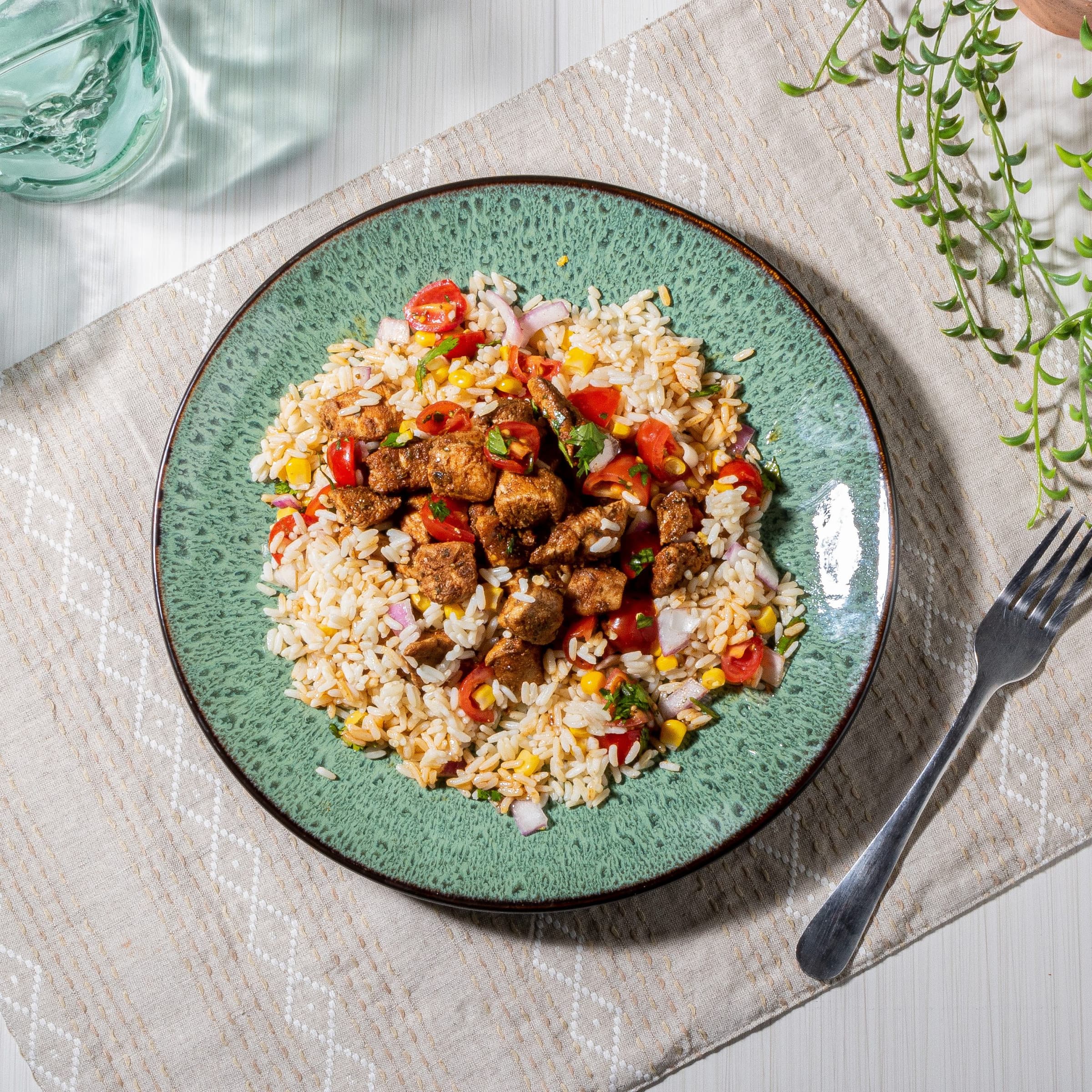 Chicken Taco Poblano Bowl