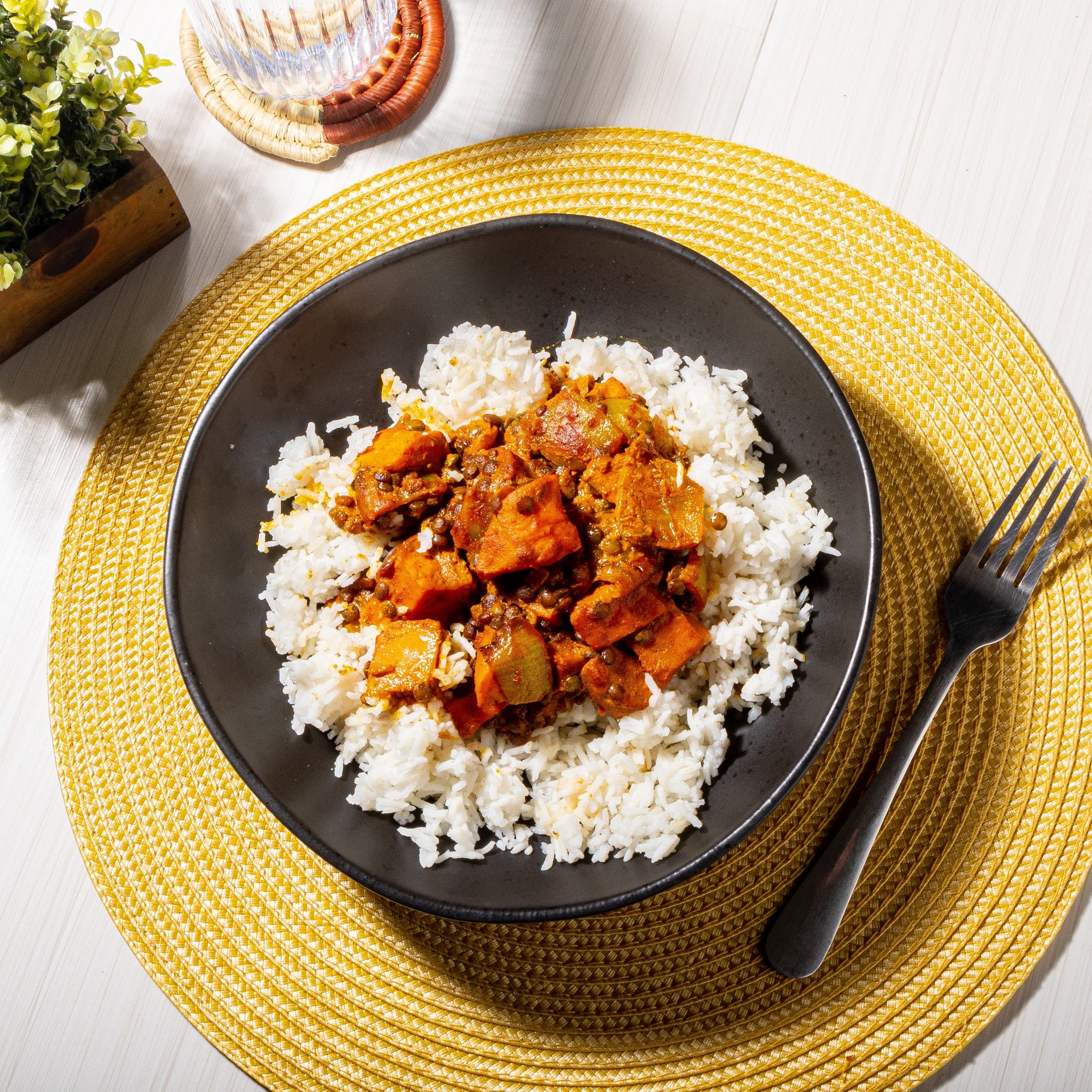 Creamy Sweet Potato Lentil Curry