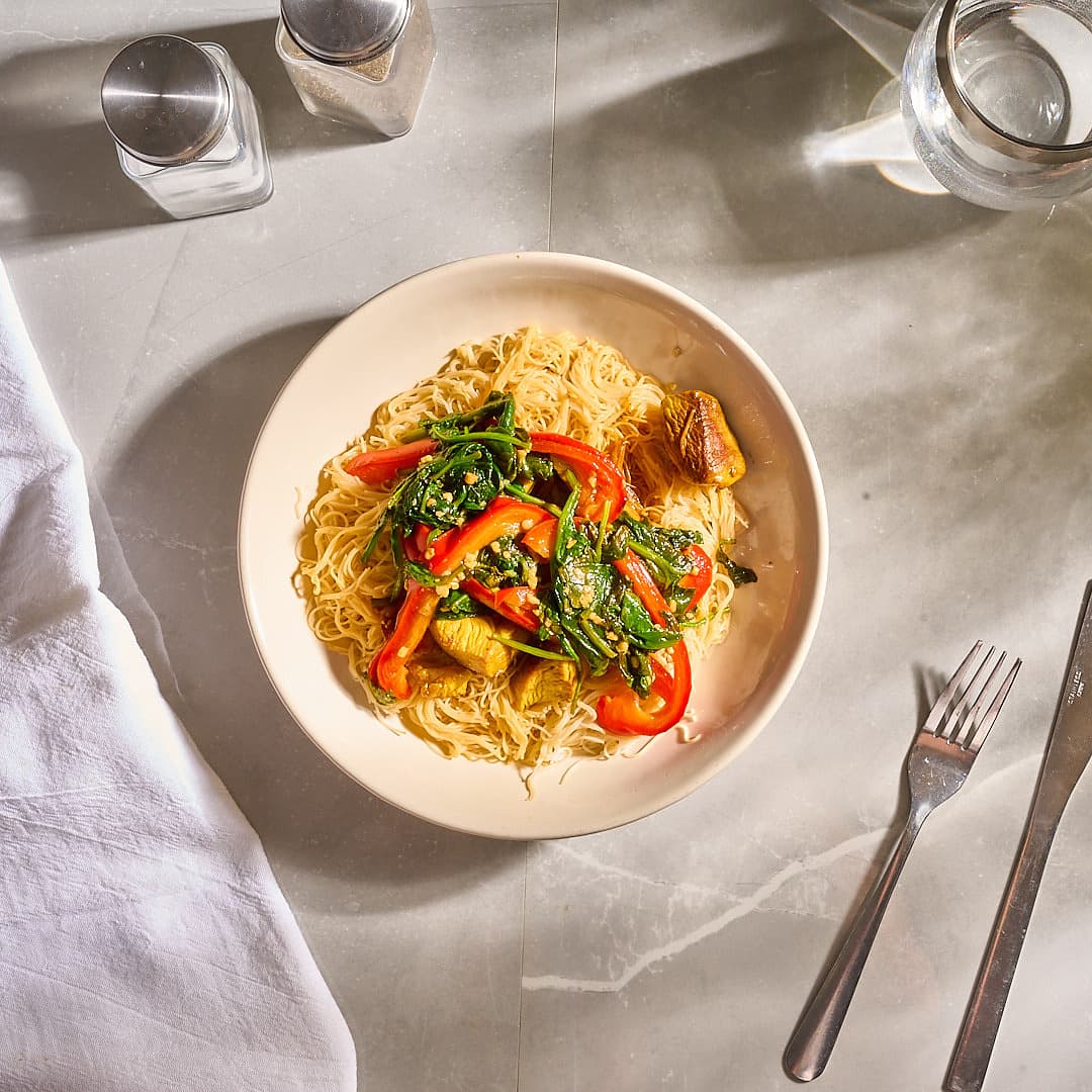 Singapore Noodles with Chicken