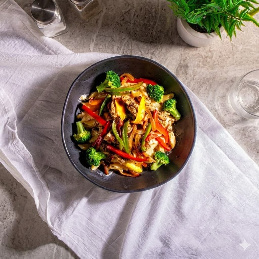 Rasta Pasta with Jerk Chicken