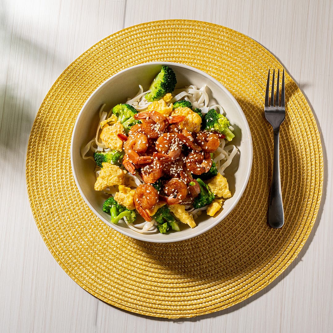 Drunken Noodles with Shrimp