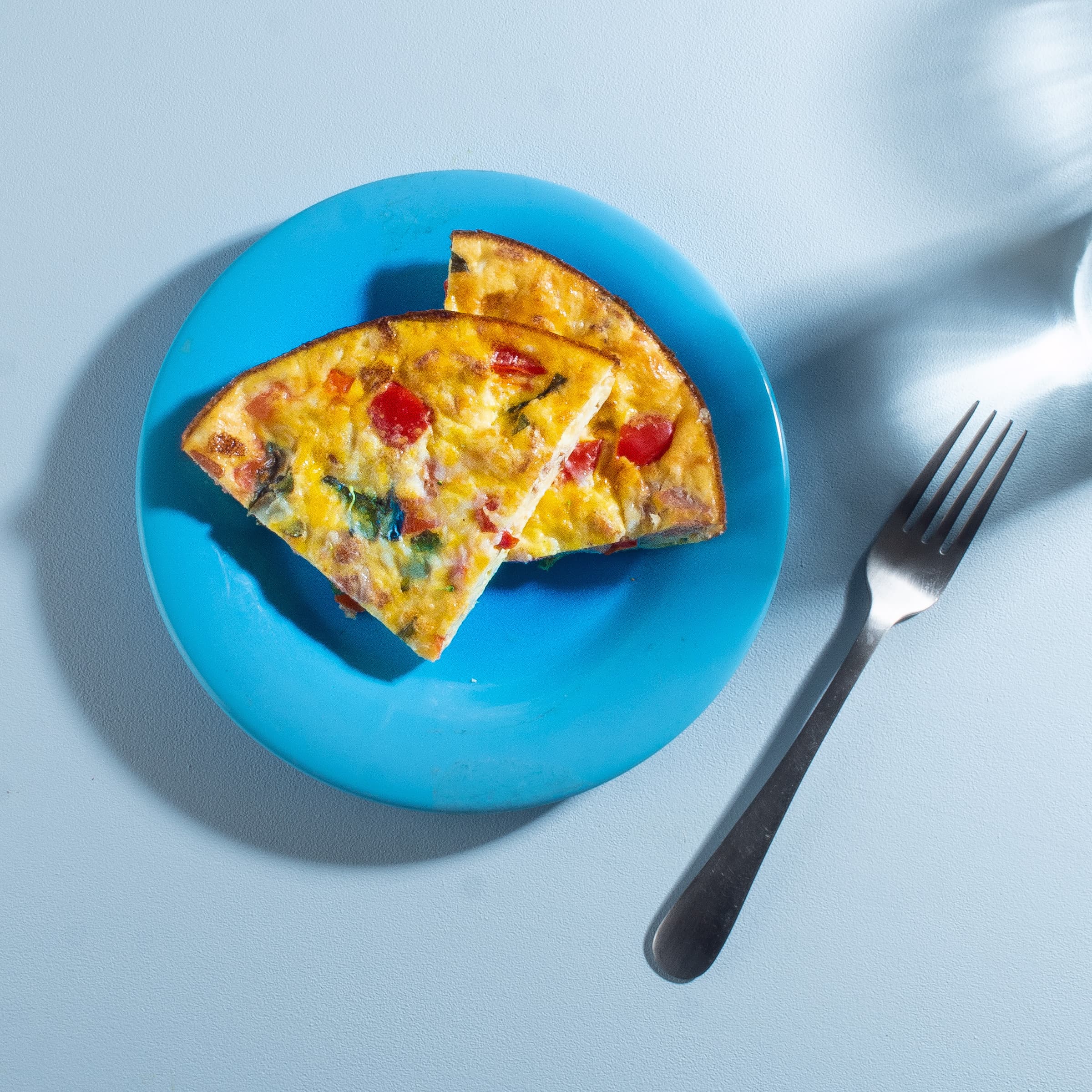 Basil, Bacon & Red Pepper Frittata