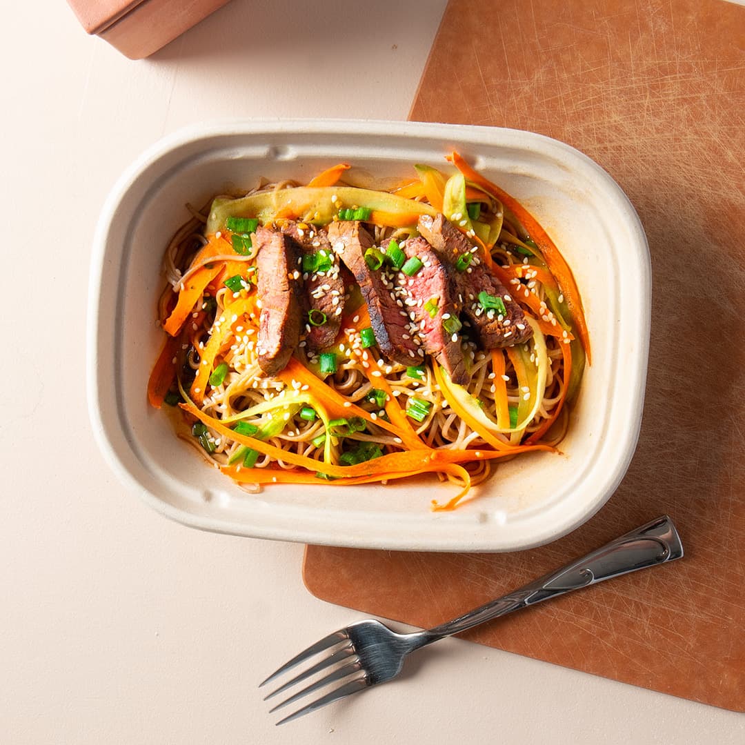 Steak Soba Noodle Salad