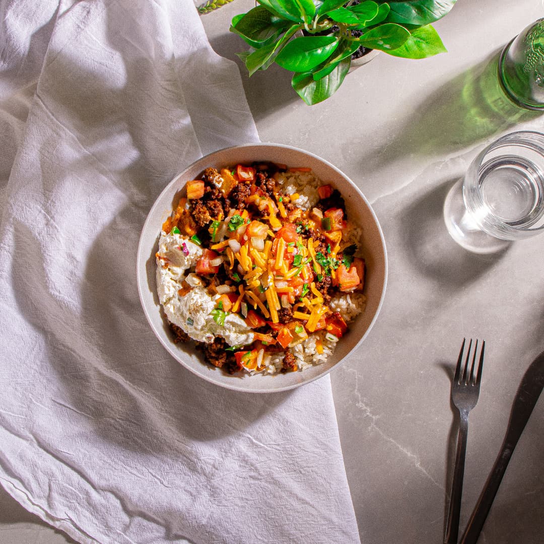 Loaded Tofu Potato Bowl