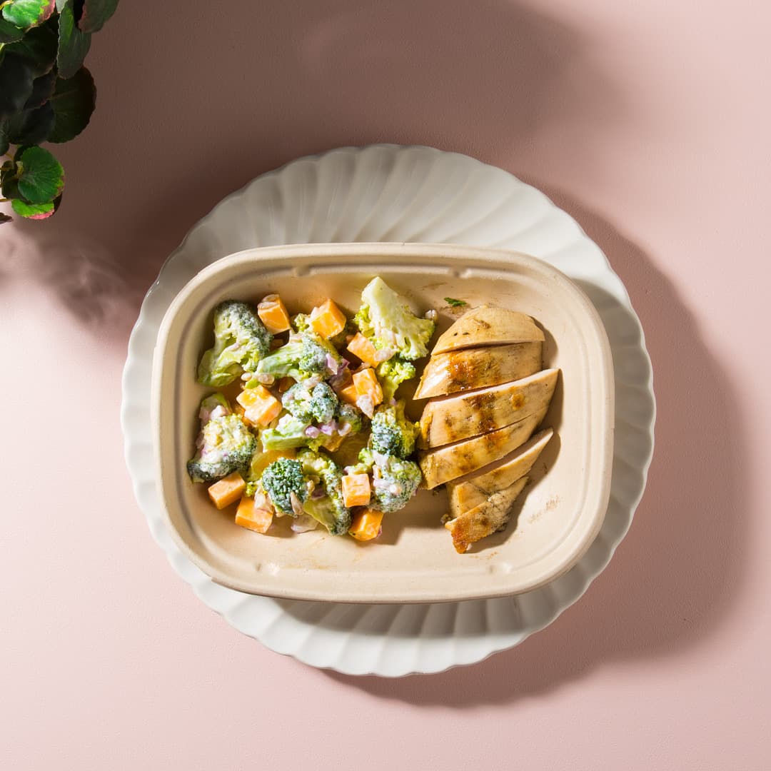 Grilled Chicken with Broccoli Salad